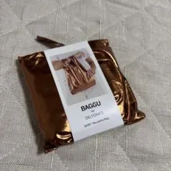 【新品未使用】BAGGU/エコバッグ/メタリック ブロンズ/baby size