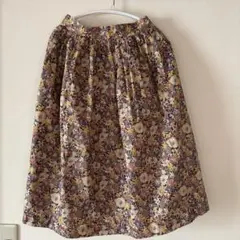 リバティ柄スカート