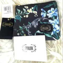 ✨限定品✨FEILER フェイラー ポーチ小 小物入れ エーデルブラウ 黒