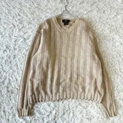 RRL（ダブルアールエル） コットンニット Vネック セーター 三つ星タグ