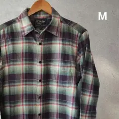 UNIQLO チェック柄 コットンフランネル長袖シャツ