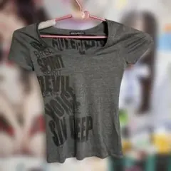GHOST of HARLEM グレー Tシャツ　ドクロ　スカル柄のサムネイル