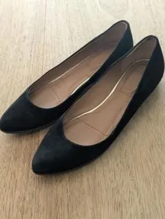 GIVENCHY ジバンシィ スエード フラットシューズ 黒のサムネイル