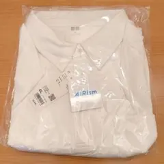 エアリズム カノコポロシャツ 半袖　ホワイト ボタンダウン