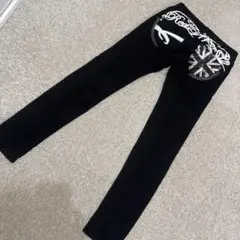 Red Dripper スパンコールブラックデニムパンツ