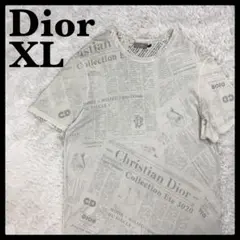531【美品・XL】ディオール×ダニエルアーシャム ニュースペーパー総柄Tシャツのサムネイル