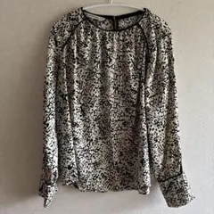 ZARA BASIC アニマル柄 長袖ブラウス