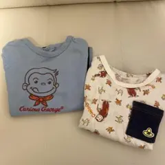 GU おさるのジョージ カンタンTシャツ 90 長袖 まとめ売り
