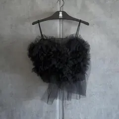 【美品】チカキサダ チュール ビスチェ　キャミソール chika kisada チュール ビスチェ キャミソール チカキサダ