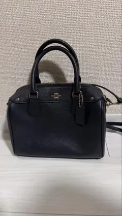 COACH 2way ショルダーバッグ　ミニボストンバッグ ネイビーのサムネイル