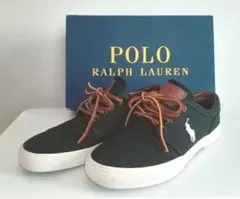 期間限定値下げ！美品ポロ・ラルフローレンキャンバススニーカーメンズ25.5cm