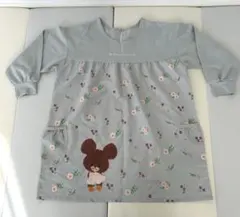 花柄 くまのがっこう エプロン