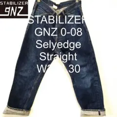 W34 L30 STABILIZER GNZ 0-08 ストレート デニム ヒゲ