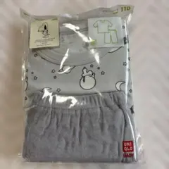 新品　UNIQLO スヌーピー　パジャマ 110サイズ ライトグレー　半袖