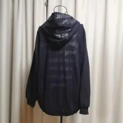 ayane バックロゴパーカー ブラック