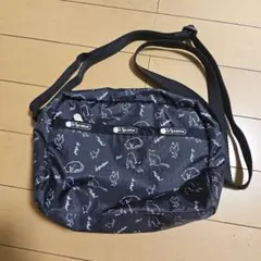 レスポートサック 猫柄 ショルダーバッグ