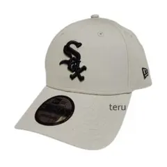 ニューエラ シカゴ ホワイトソックス ベージュ オフホワイト 黒 キャップ 帽子