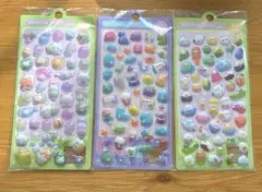 立体ぷっくりシール3枚セット