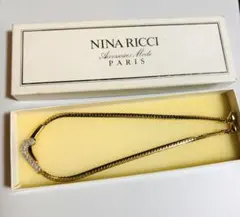 NINA RICCI ネックレス ゴールドカラー ラインストーンのサムネイル