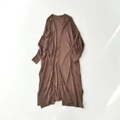 ドゥーズィエムクラス　シルク　コットン　ロングカーディガン　マキシ　上質 DEUXIEME CLASSE - 美品⭐️ドゥーズィエムクラス／シルク混 コットン