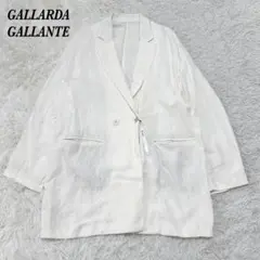 GALLARDA GALANTE 麻 オーバーサイズダブルジャケットオフホワイトのサムネイル