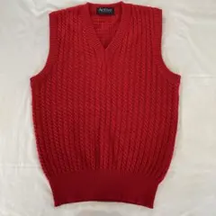 ACTIVE レッド　真っ赤なベスト ゴルフ　日本製
