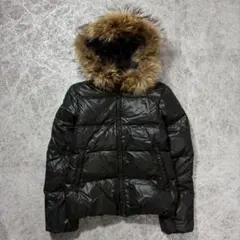 デュベティカ Adhara ダウンジャケット ブラック ラクーンファー Y2K