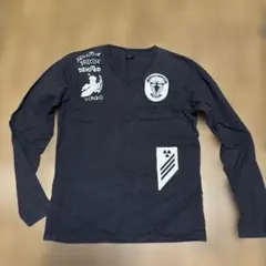 242261 AVIREX 長袖Tシャツ Mサイズ ブラックのサムネイル