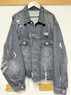 HARE ダメージデニムブルゾン