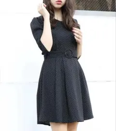 dazzlin ダズリン 膝丈 ワンピース ドット