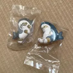 mofusand（モフサンド）「サメにゃん」のクリップ　2個セット
