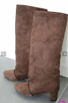 Sesto ブラウンスエードロングブーツ　Lサイズ