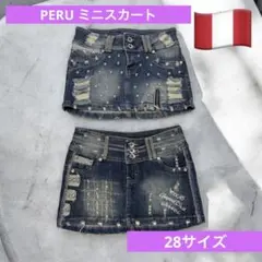 【PERU JEANS 28】ミニスカート　rocas メーカー