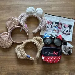 ディズニー カチューシャ　サングラス　ポーチ　7点まとめ売り