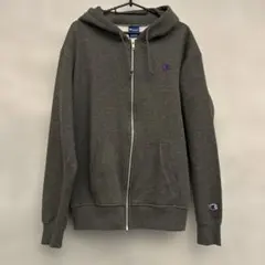 Champion グレー ジップアップパーカー メンズレディースユニセックス