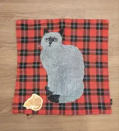 新品 松尾ミユキ クッションカバー elliot 45×45cm 猫 ねこ ネコ