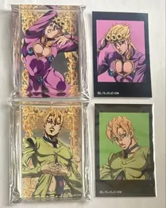 ジョジョ　黄金の風　アクリルブロック　ミニフォトカード　ジョルノ　フーゴ　4点