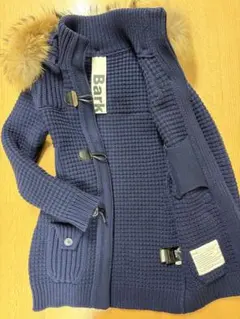 【新品 希少】 Bark ニットダッフルコート ネイビー BARK（バーク）の「BARK ニットダッフル（ダッフルコート）」 - WEAR