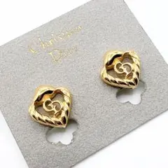 2767 極美品✨Dior　イヤリング　CD ロゴ　希少　刻印