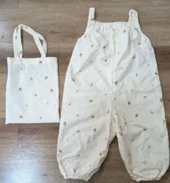 PUPPAPUPO レモン柄　プレイウェア　雨具　お砂場着　80 90 100