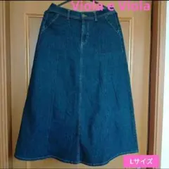 Viola e Viola　ストレッチロングデニムスカート　カジュアル