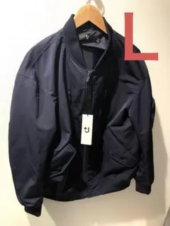 ユニクロ +J オーバーサイズ ブルゾン ネイビー L