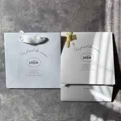 ジェラートピケ ラッピング ボックス 紙袋 ショッパー 25㎝✖︎25㎝