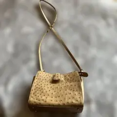 オーストリッチレザー ショルダーバッグ
