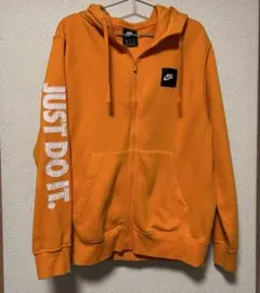 【古着】　Nike 裏起毛オレンジ パーカー