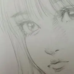 夏少女 オリジナル イラスト 原画 アナログ