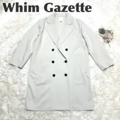 Whim Gazette 美品 22SS 定価6万 エアリーコート エクリュのサムネイル