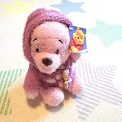 くまのプーさん ピンク　フード付きダッフルコート　ぬいぐるみ ピンク　ディズニー