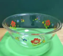 COOK MAMMY パイレックスガラスボウル 花柄 レトロのサムネイル
