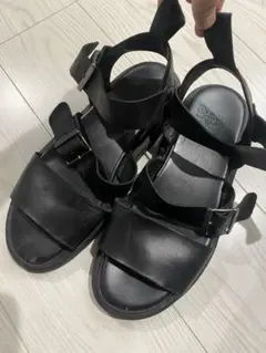 Dr. Martens レザーサンダル ブラックのサムネイル